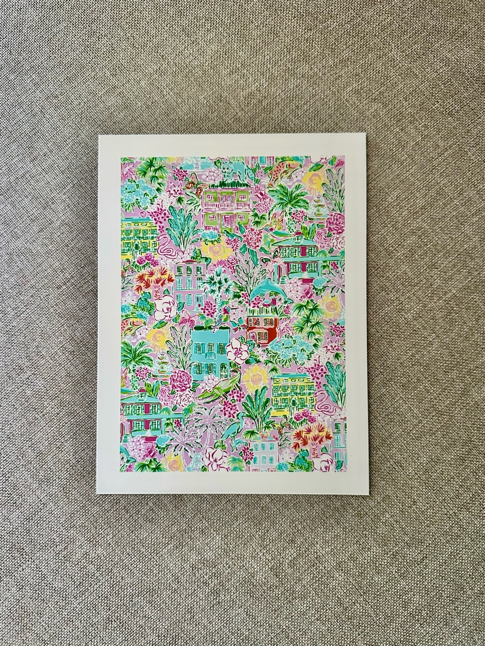 Colorful CHARLESTON Pattern Art Print - Picture 2 of 3
